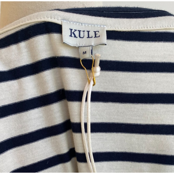 NWT Kule Sz M Blue White Striped White Cotton Tank Dress - Picture 9 of 9